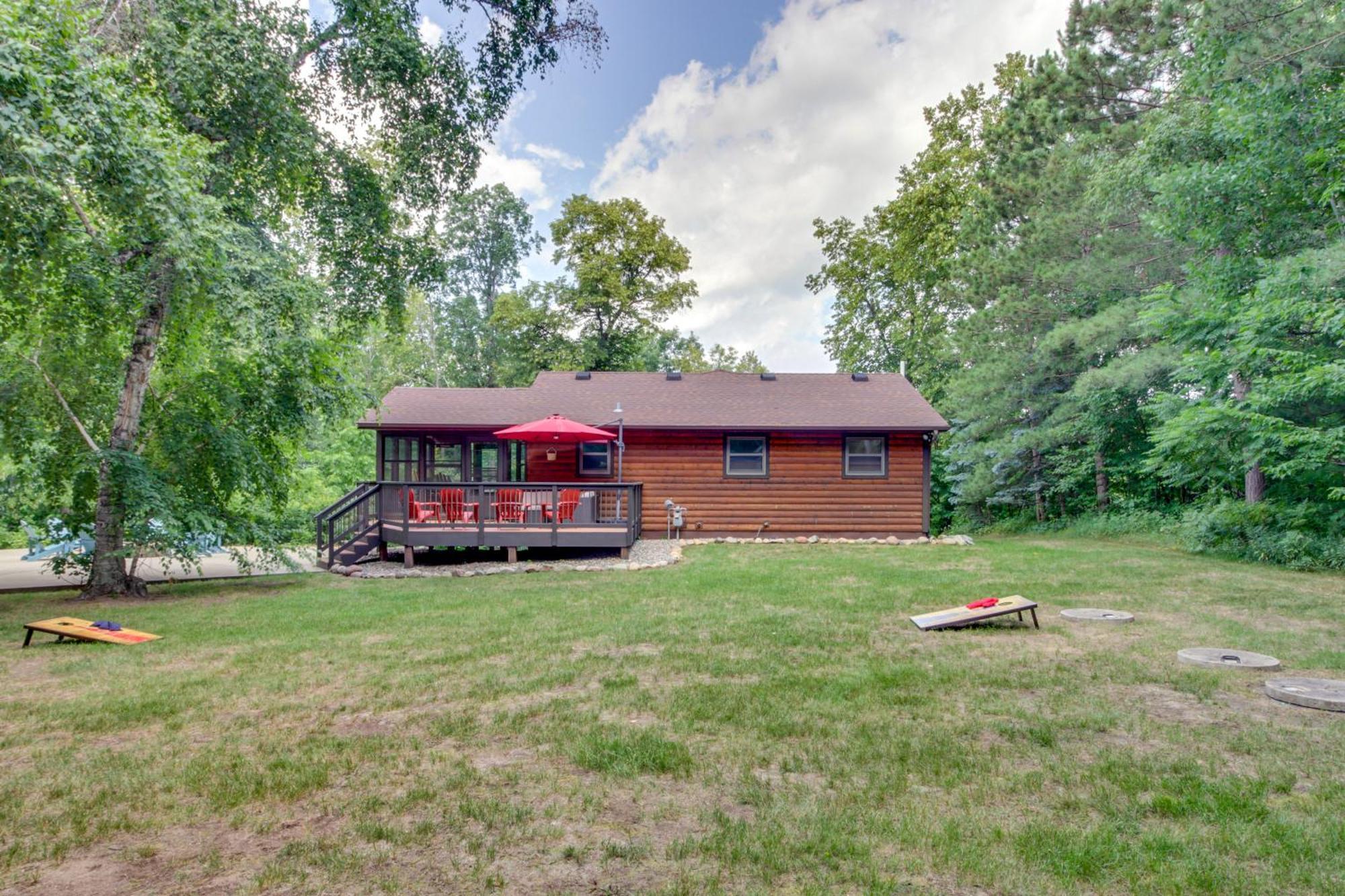 Beautiful Breezy Point Home With Beach And Dock! Pequot Lakes Esterno foto